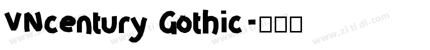 VNcentury Gothic字体转换